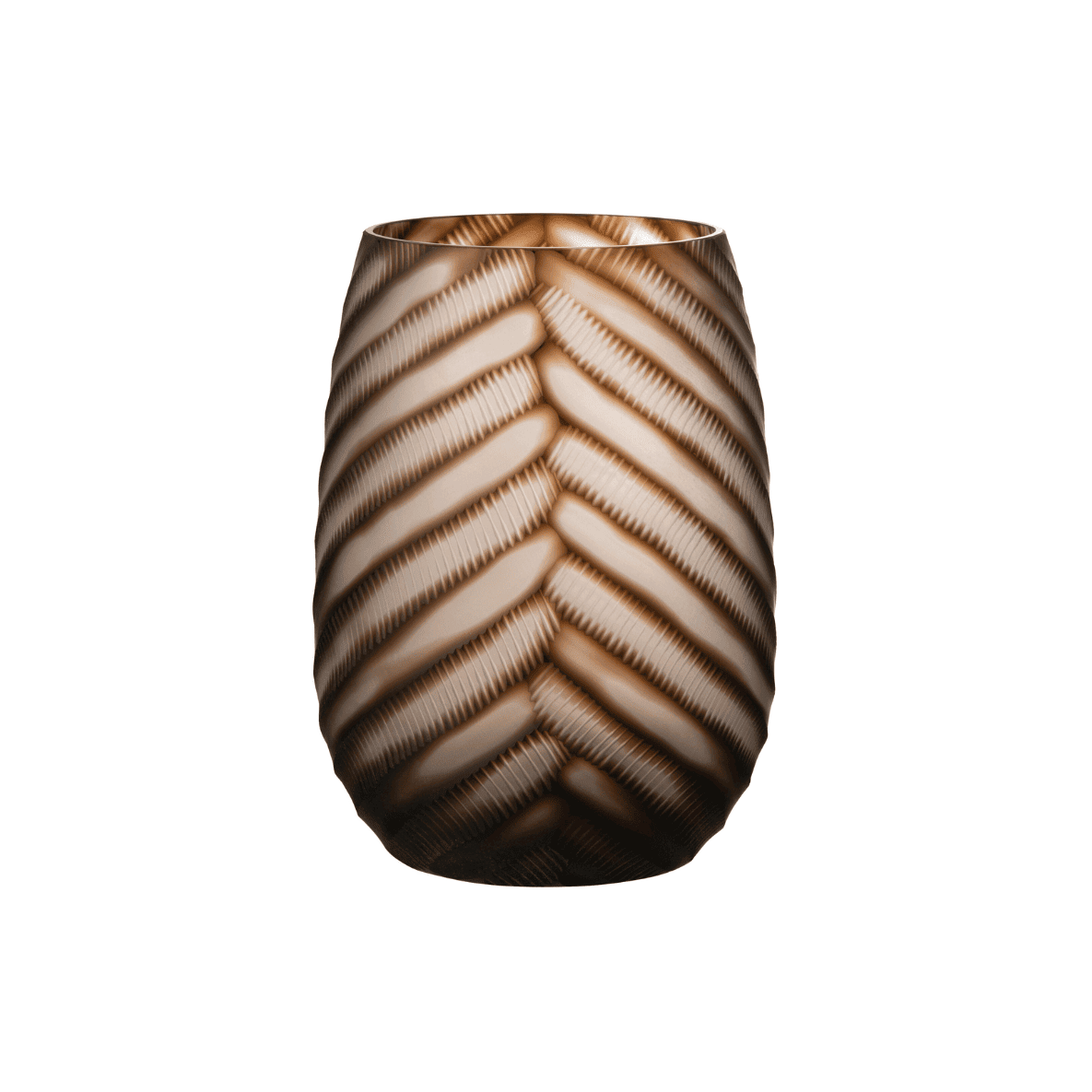 Vase braun J-Line Glas