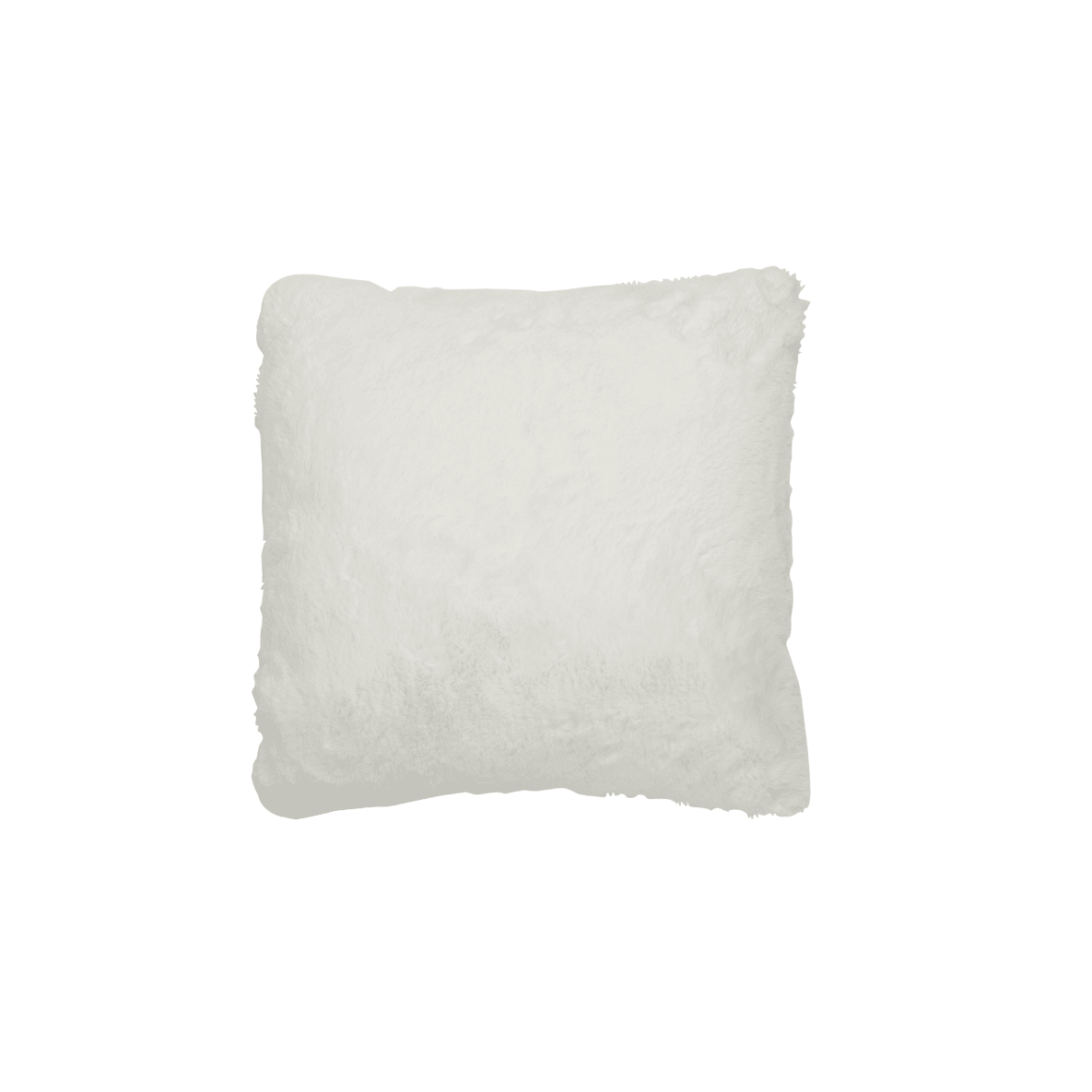 Kissen Fell flauschig weiß