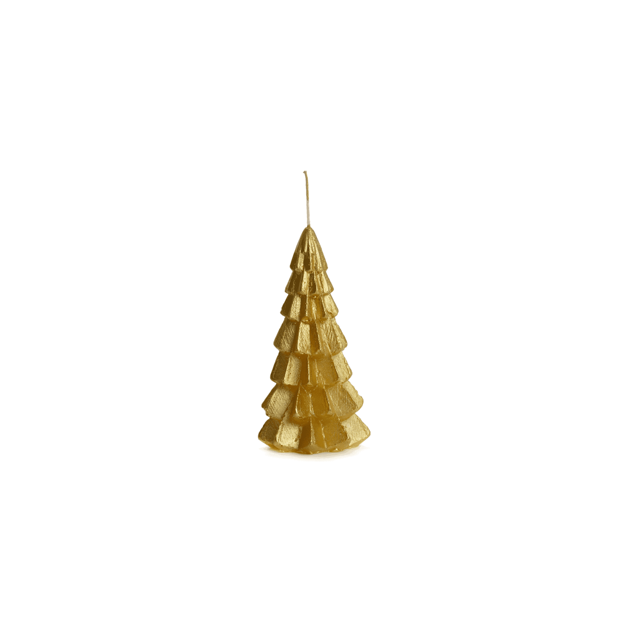 kerstboom-kaars goud S