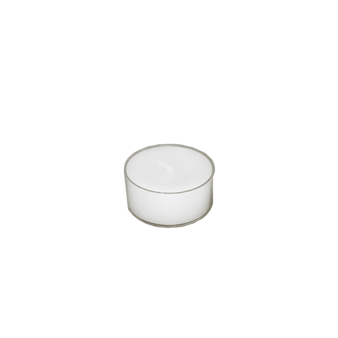 theelicht doorzichtige cup wit 4 cm S