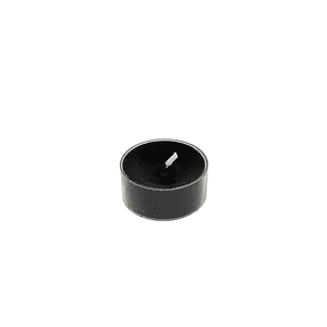 theelicht doorzichtige cup zwart 4 cm S
