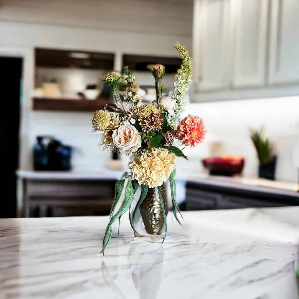 zijden bloemen boeket
