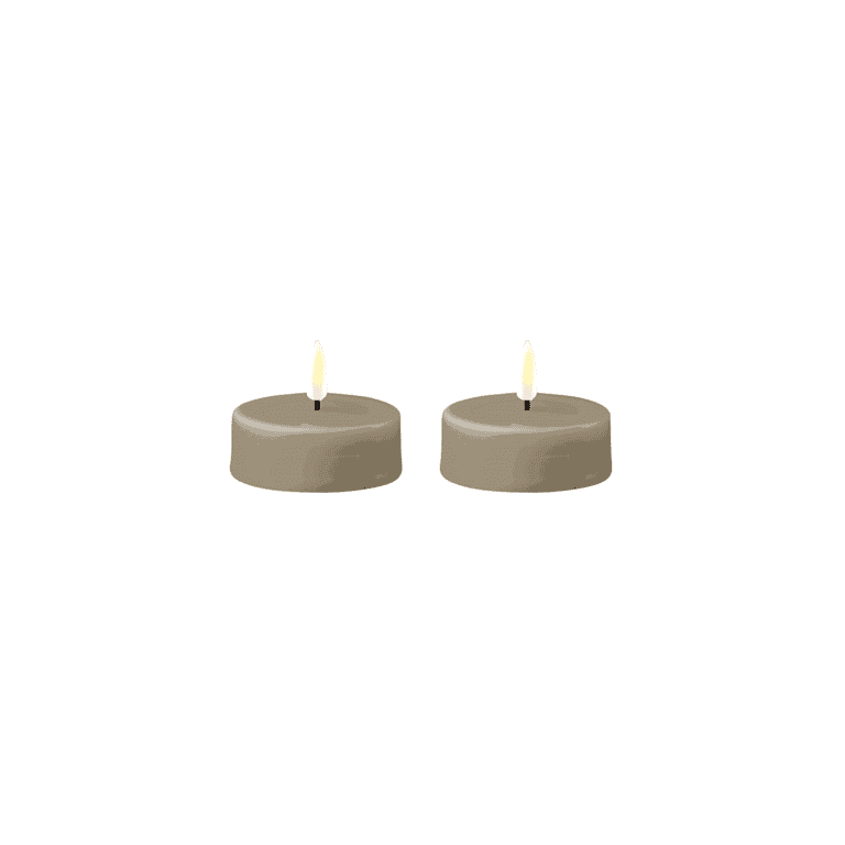 Deluxe Homeart Indoor Vlamloze Crème LED Theelichtjes Set van 4 - met Real Flame™ Technologie - Op Batterijen Werkende Kaars