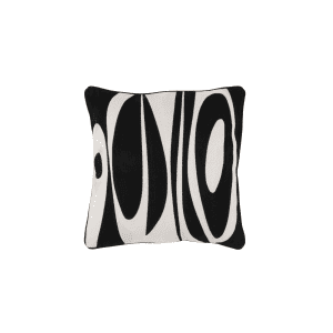 Kissen abstrakt J-Line schwarz und weiß