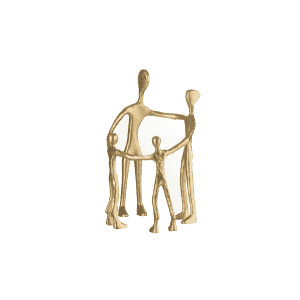 Familie ornament goud J-Line