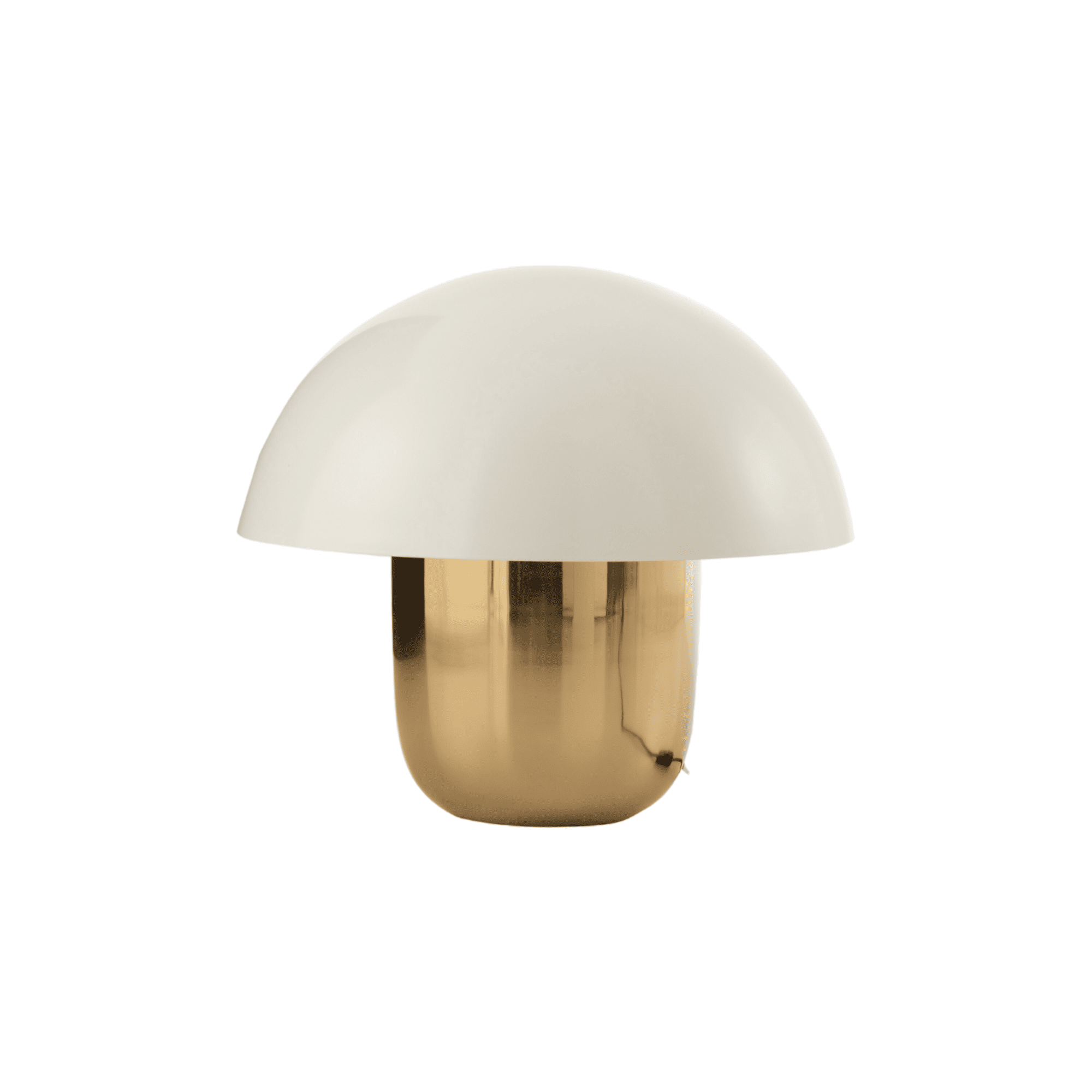Tafellamp paddestoel mushroom goud wit J-Line