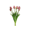 Tulpenstrauß aus Seide | Seide | 7 Blumen | Rosa