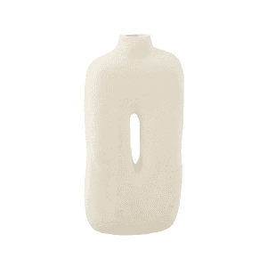 Bio-Papiermaché-Vase weiß