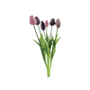 Zijden Bos Tulpen | Silk | 7 bloemen | Mauve