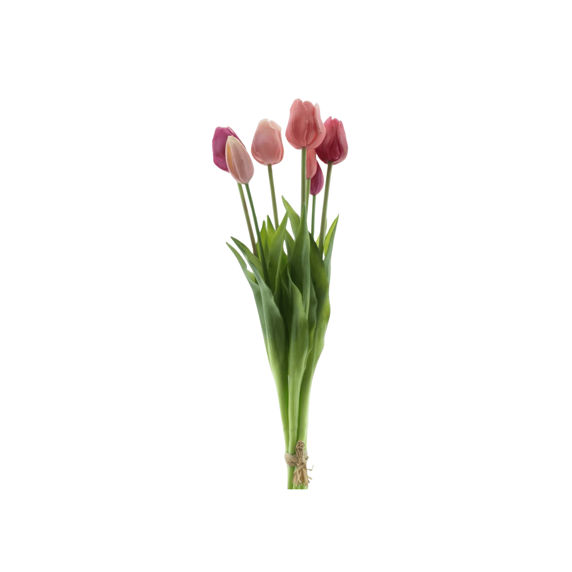 zijden roze tulpen