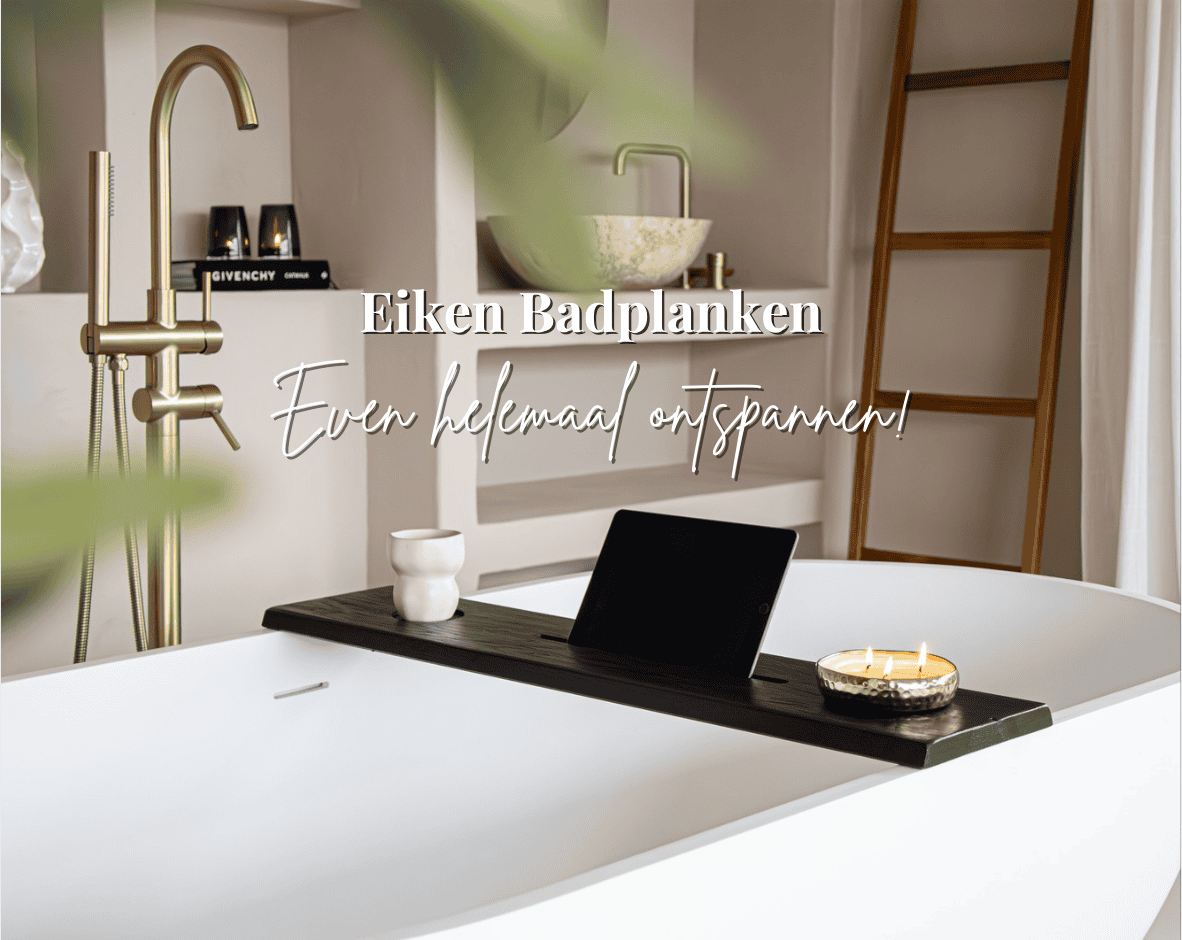 Eiken badplanken even helemaal ontspannen