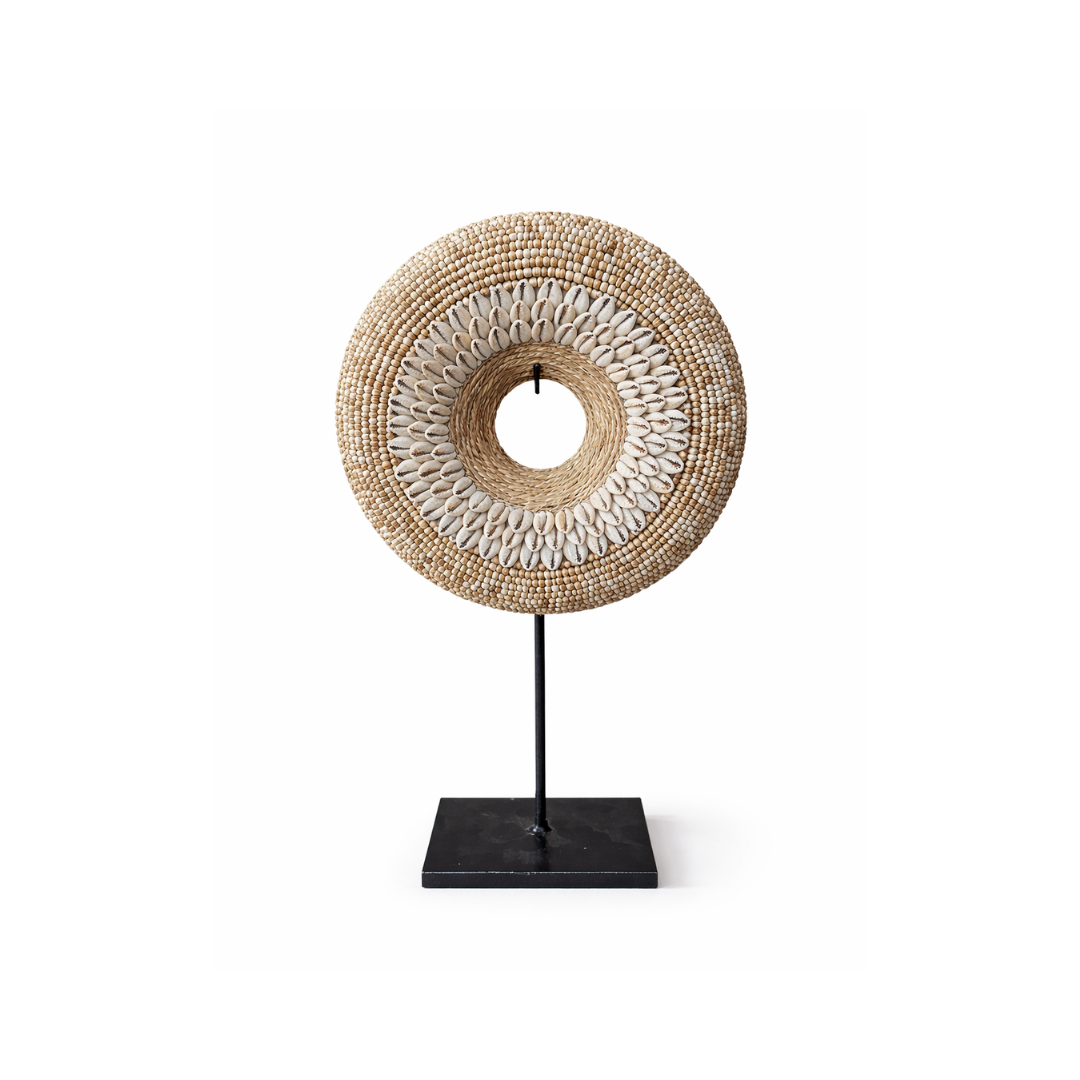 Ornament schelpen kraaltjes beige jude bali boho japandi